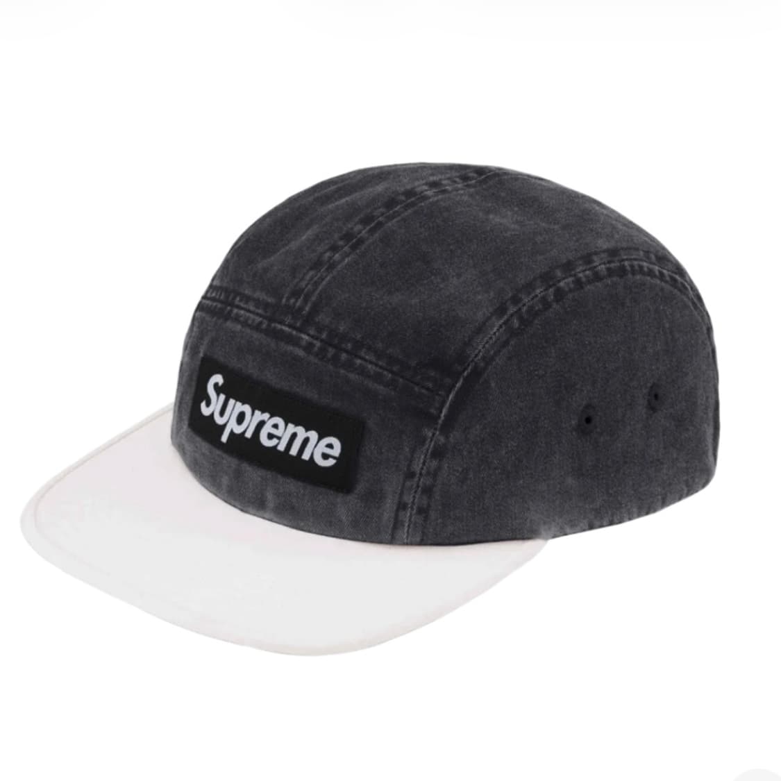 슈프림 피그먼트 투톤 캠프캡 블랙 - 24SS 상품이미지1