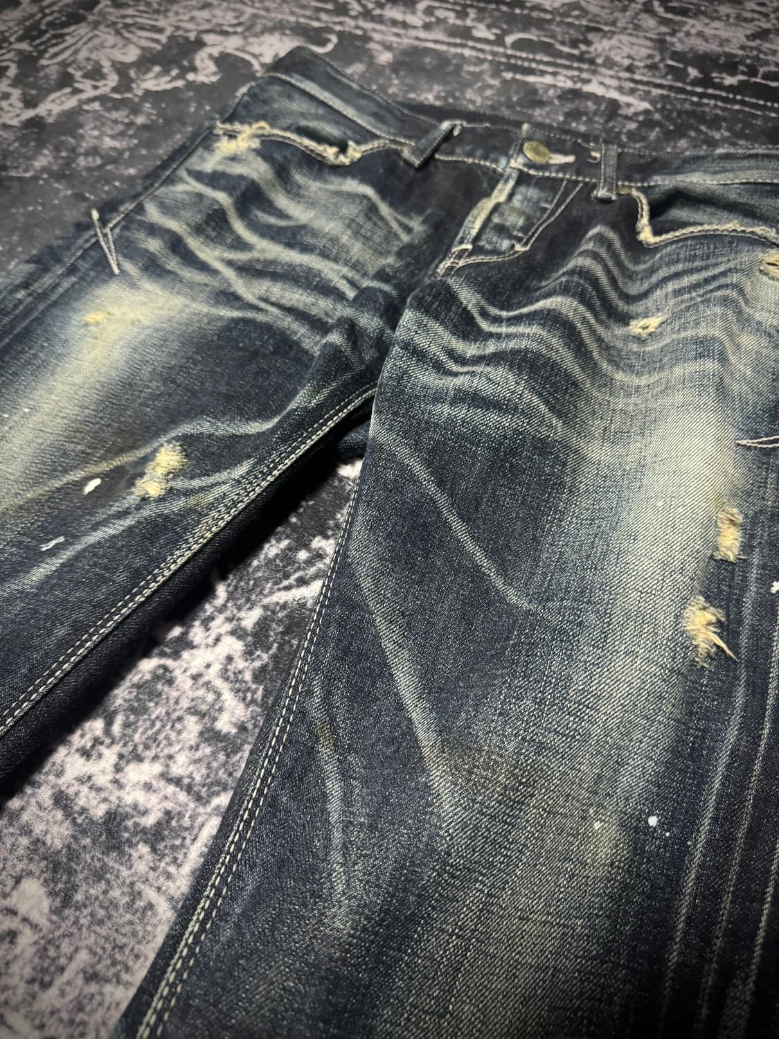 Fuga 00s archive whisker boot cut denim 상품이미지3