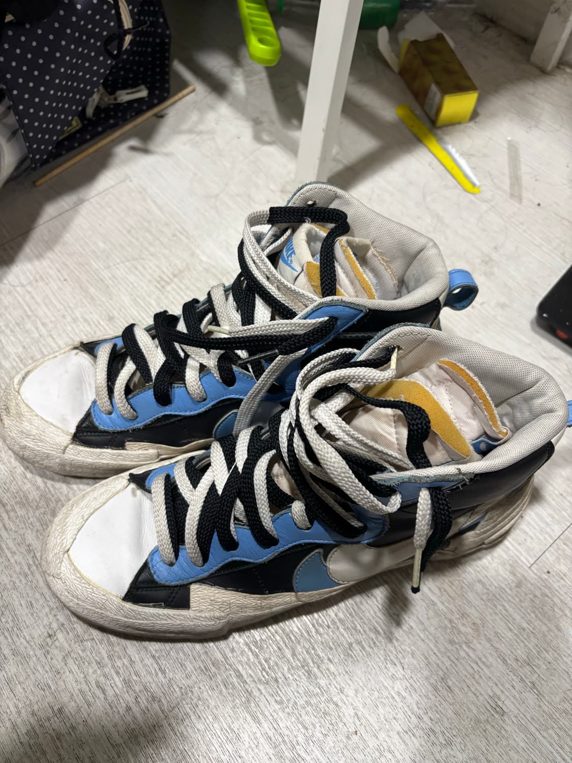 나이키 사카이 블레이저 흰파 275 상품이미지3