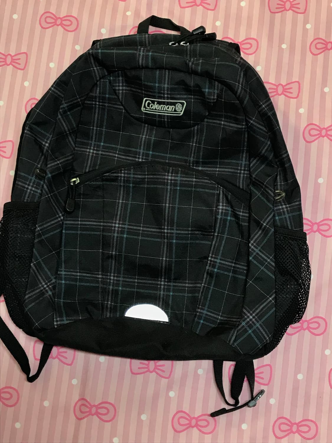 콜맨 체크 백팩 상품이미지2