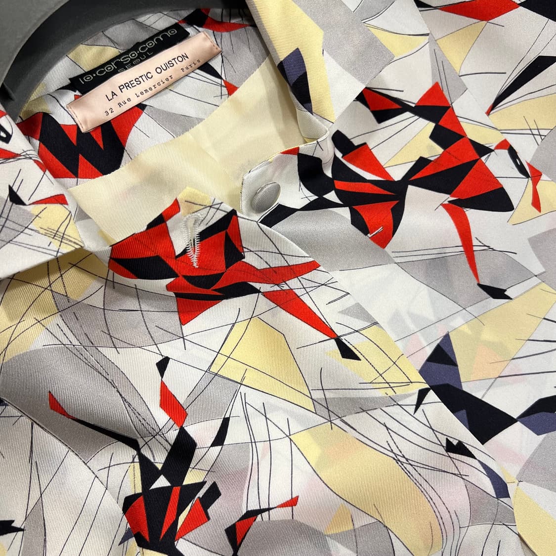 꼬르소꼬모 x La Prestic Ouiston 실크 블라우스 상품이미지8