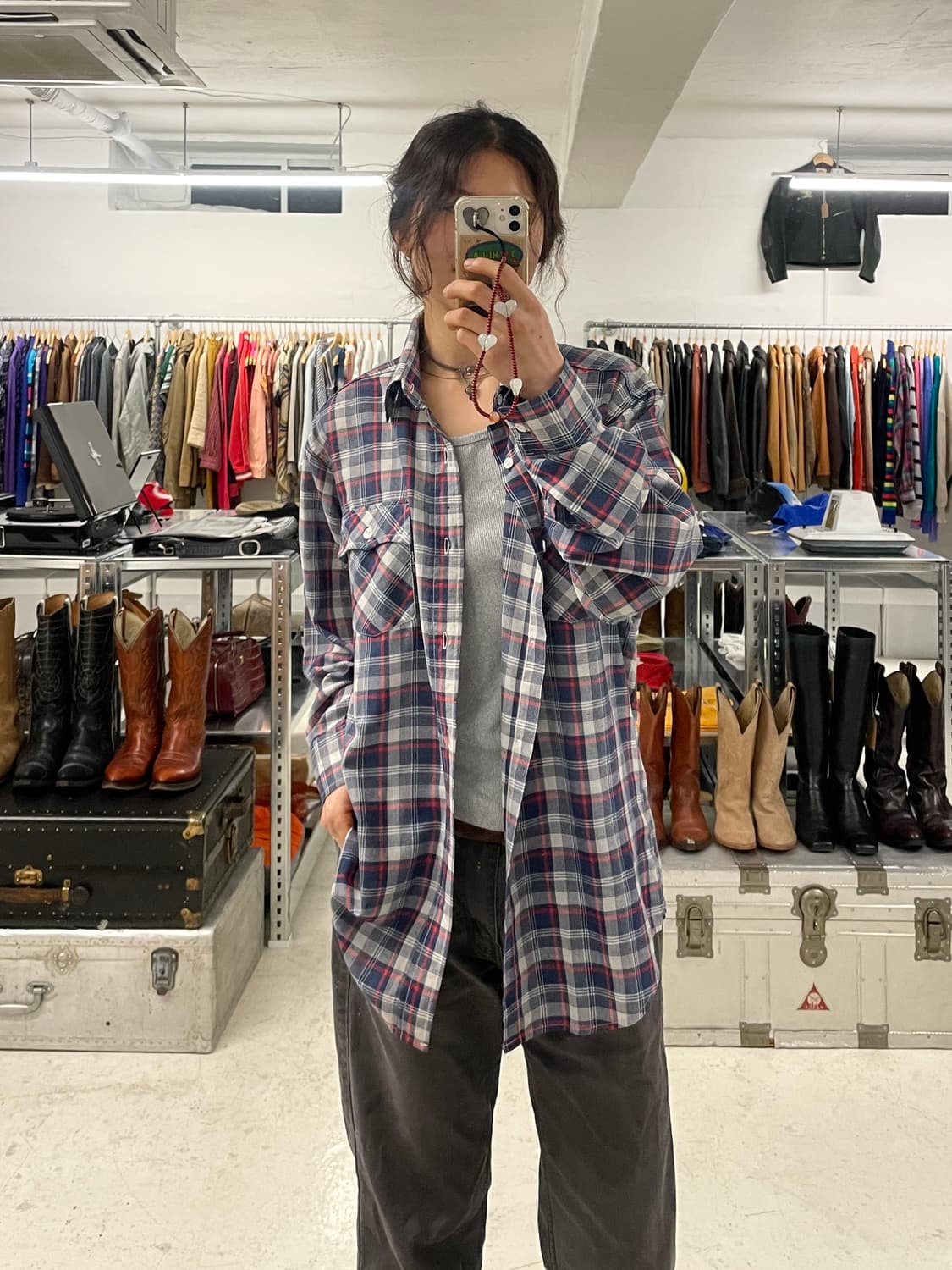 80s LEVI'S ombre shirt 80년대 리바이스 옴브레 셔츠 상품이미지1