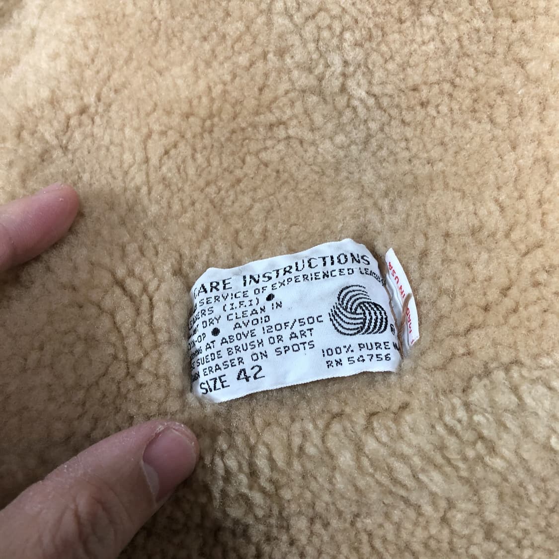 (M-L) Sawyer of Napa 미국제 양털 무스탕 시어링 코트 상품이미지4