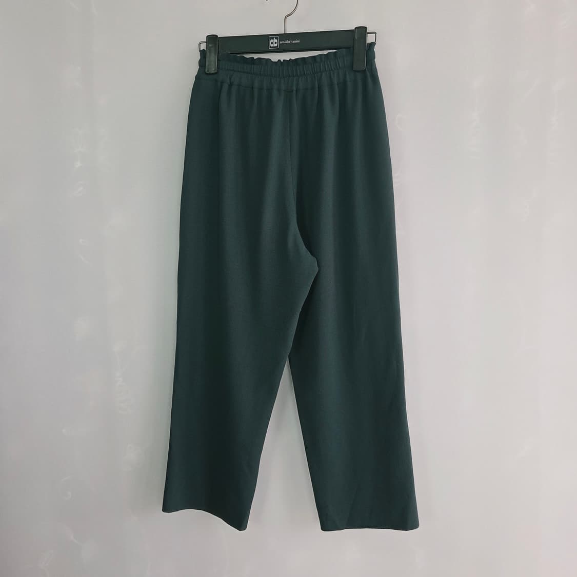 [SYSTEM] 시스템 한섬 다크그린 밴딩 와이드 팬츠 여성 F 상품이미지3