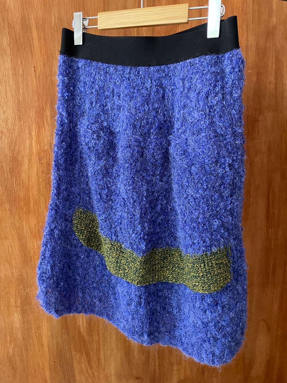 Cobalt blue banding boucle skirt 상품이미지4