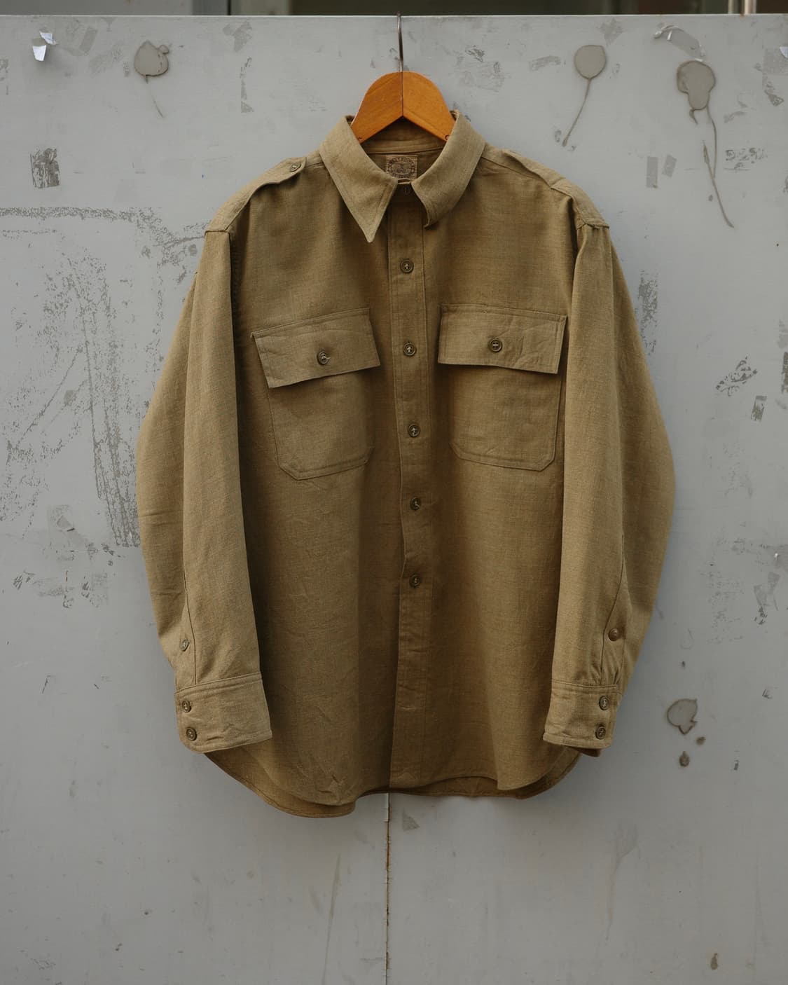 40s 50s USARMY 울 오피서 셔츠 상품이미지1