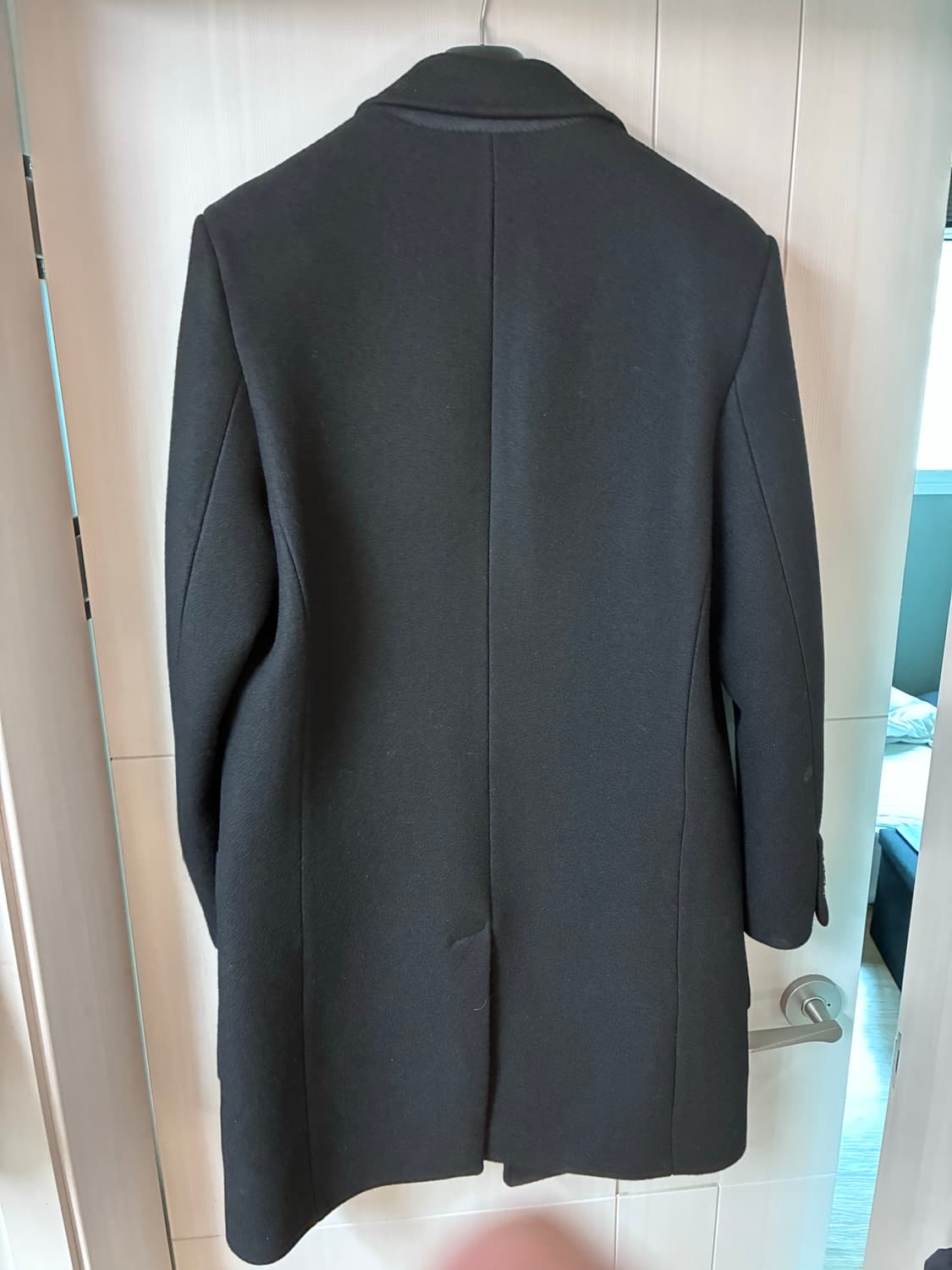 아미 싱글 브레스티드 울 코트 상품이미지3