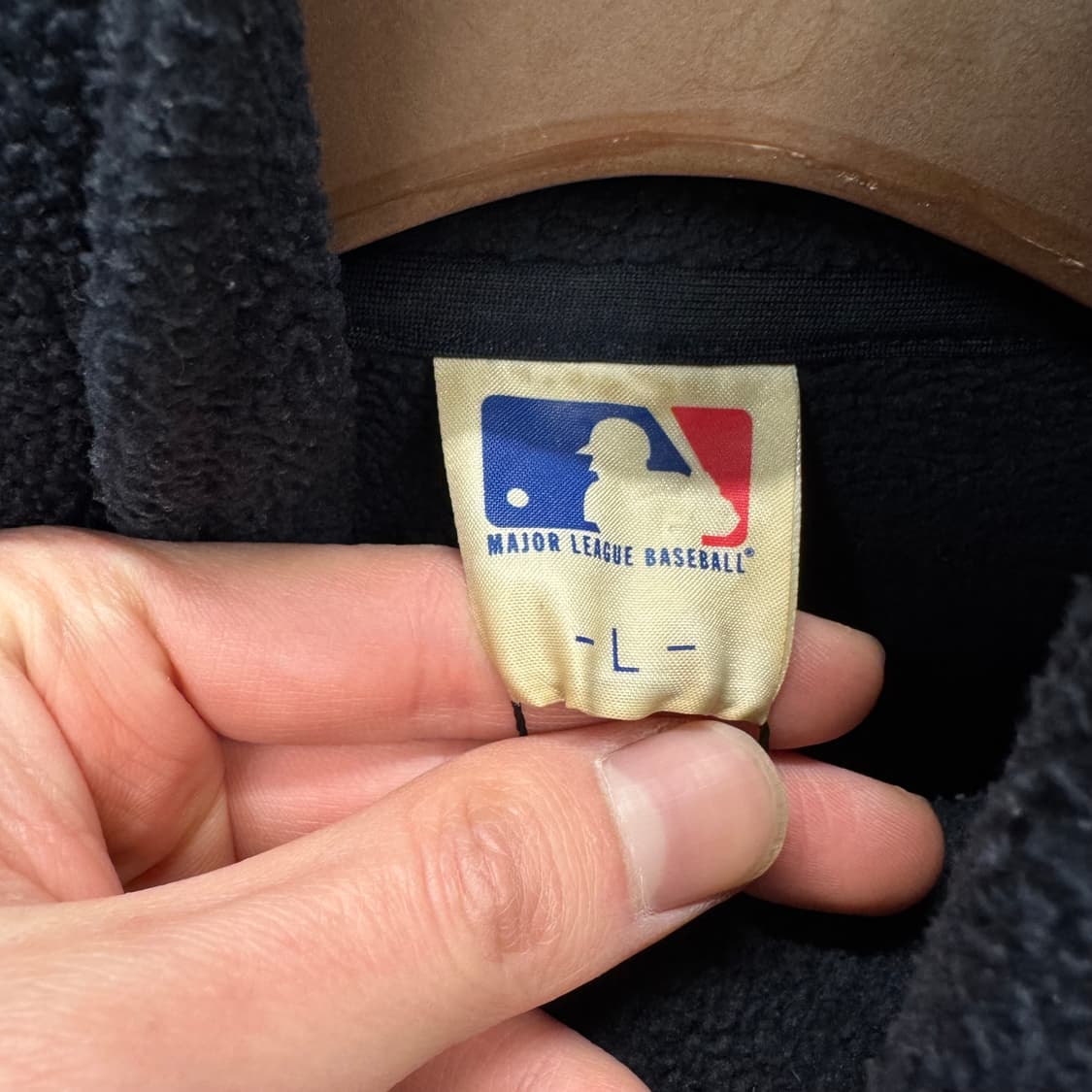 00s MLB X 유니클로 뉴욕 양키스 하프집업 플리스 네이비 상품이미지6