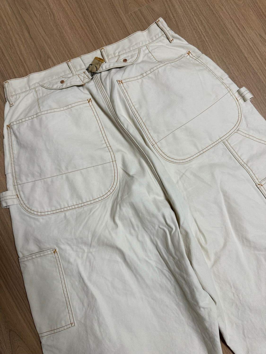 캐피탈 캔버스 지퍼 와이드 럼버팬츠4사이즈 상품이미지9