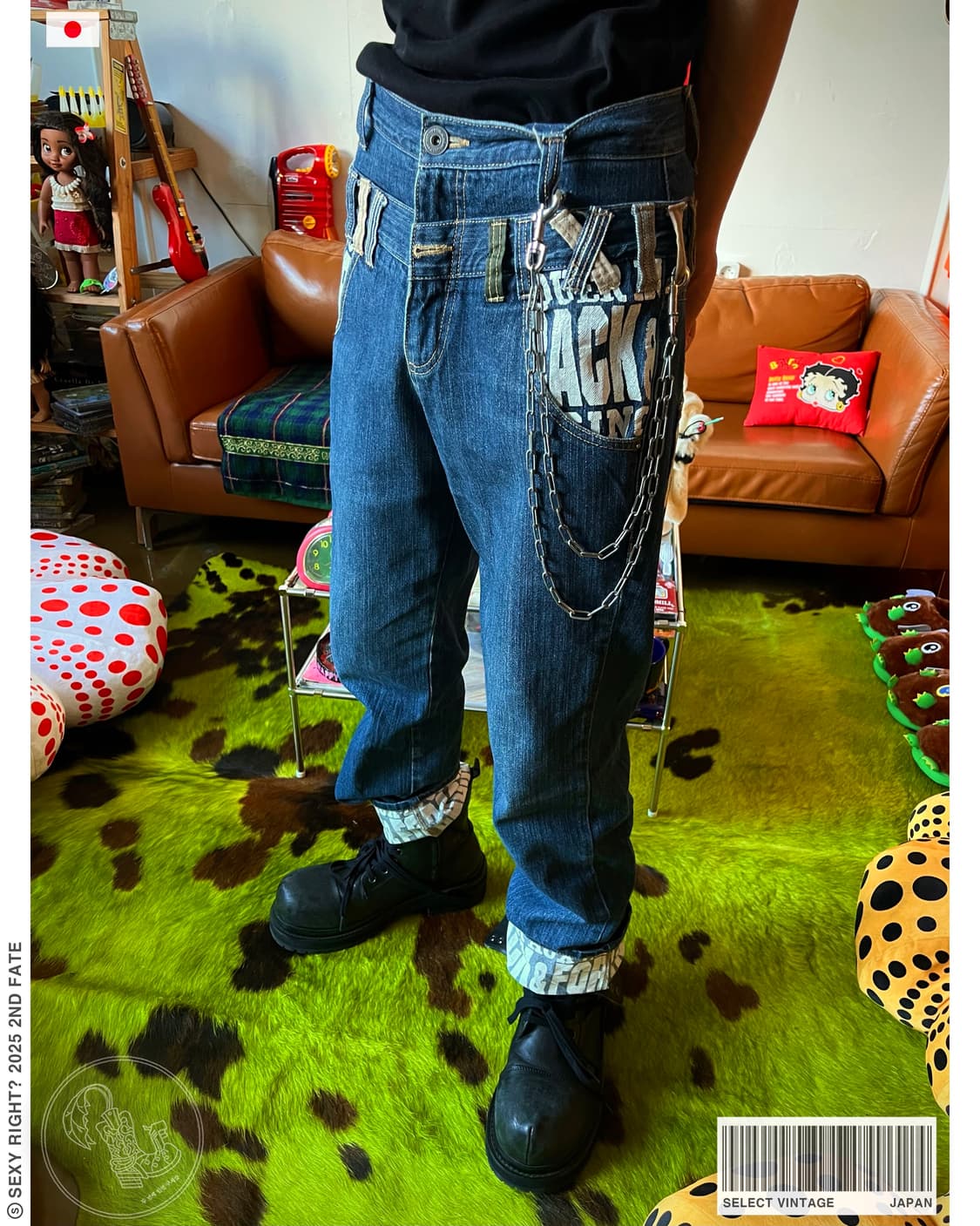 90-00s Jpn Vintage Double Waist Denim 상품이미지1