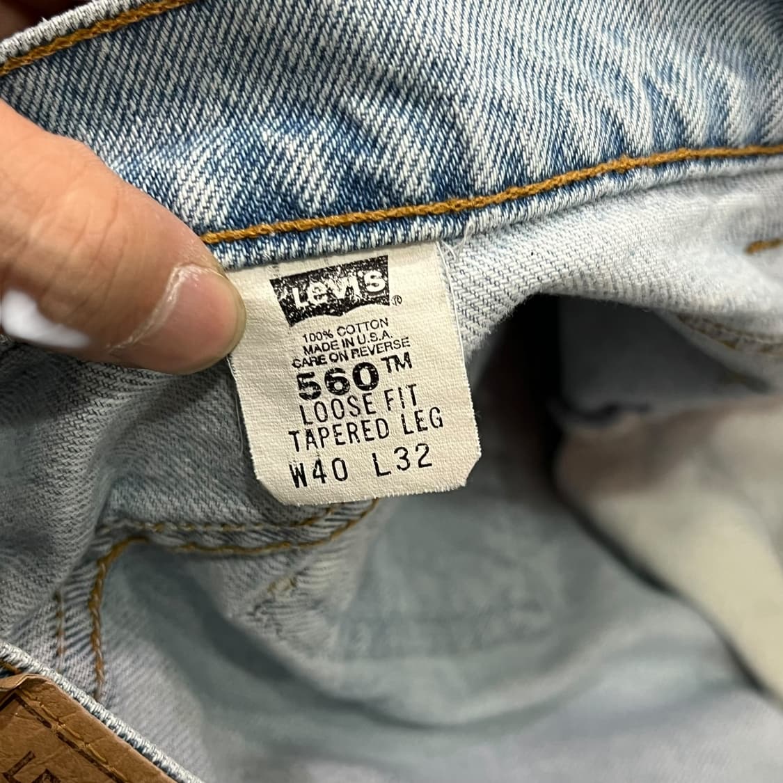  USA 리바이스 560 오렌지탭 데님팬츠 y13973 상품이미지7