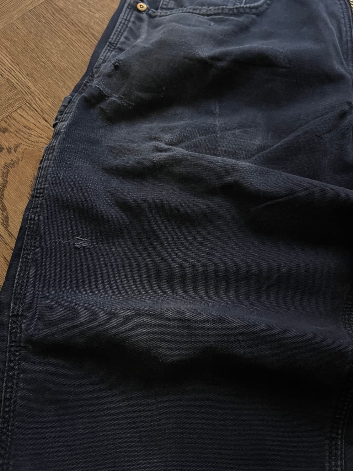 [32]칼하트 USA 빈티지 워싱 네이비 카펜터 워크 팬츠 상품이미지4