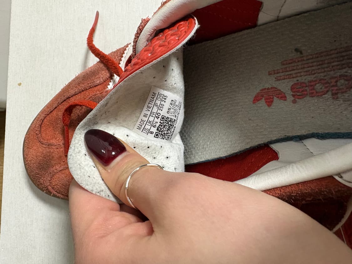 아디다스 가젤 인도어 오렌지 클라우드 화이트 250 상품이미지7