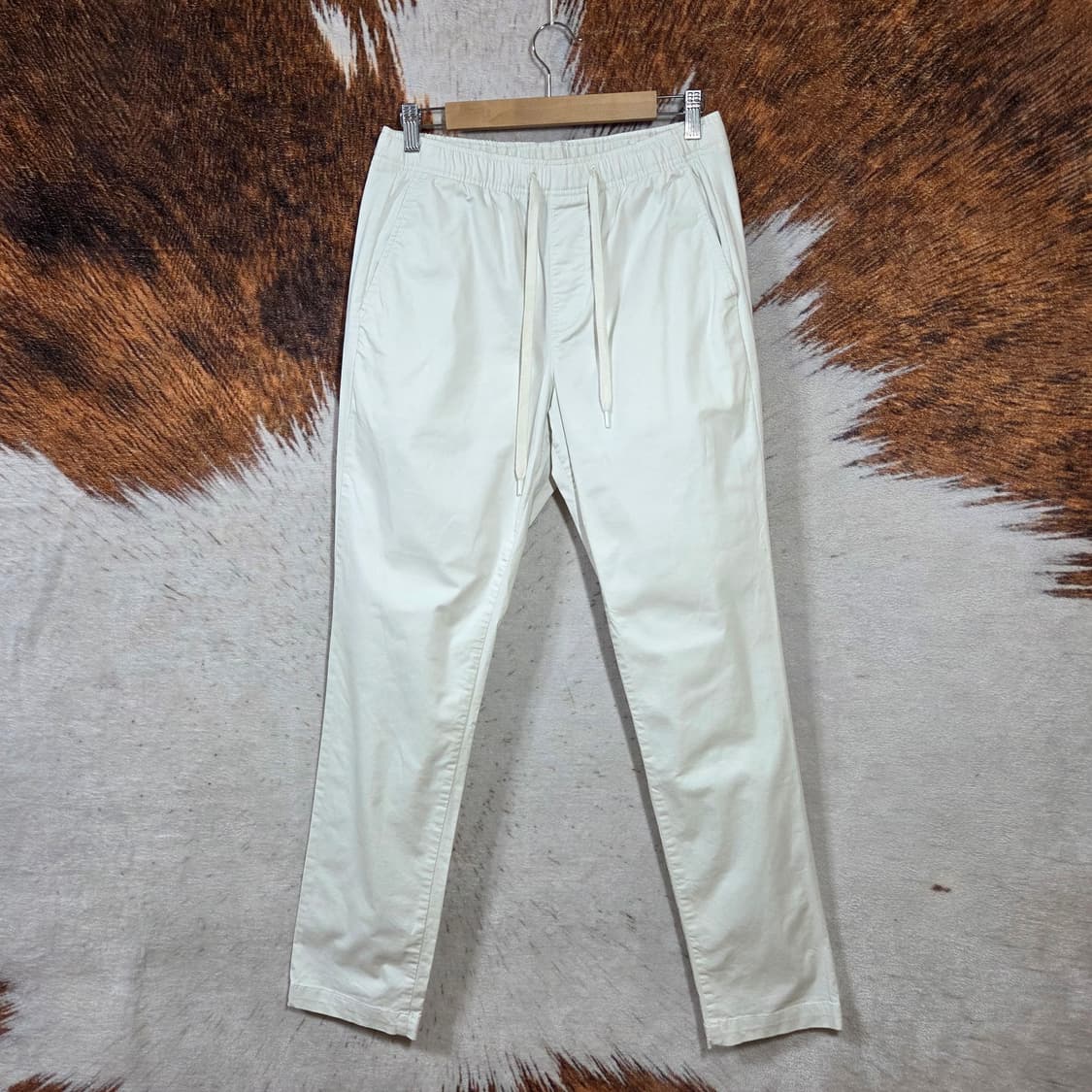 GAP 화이트 밴딩 코튼 팬츠 상품이미지1