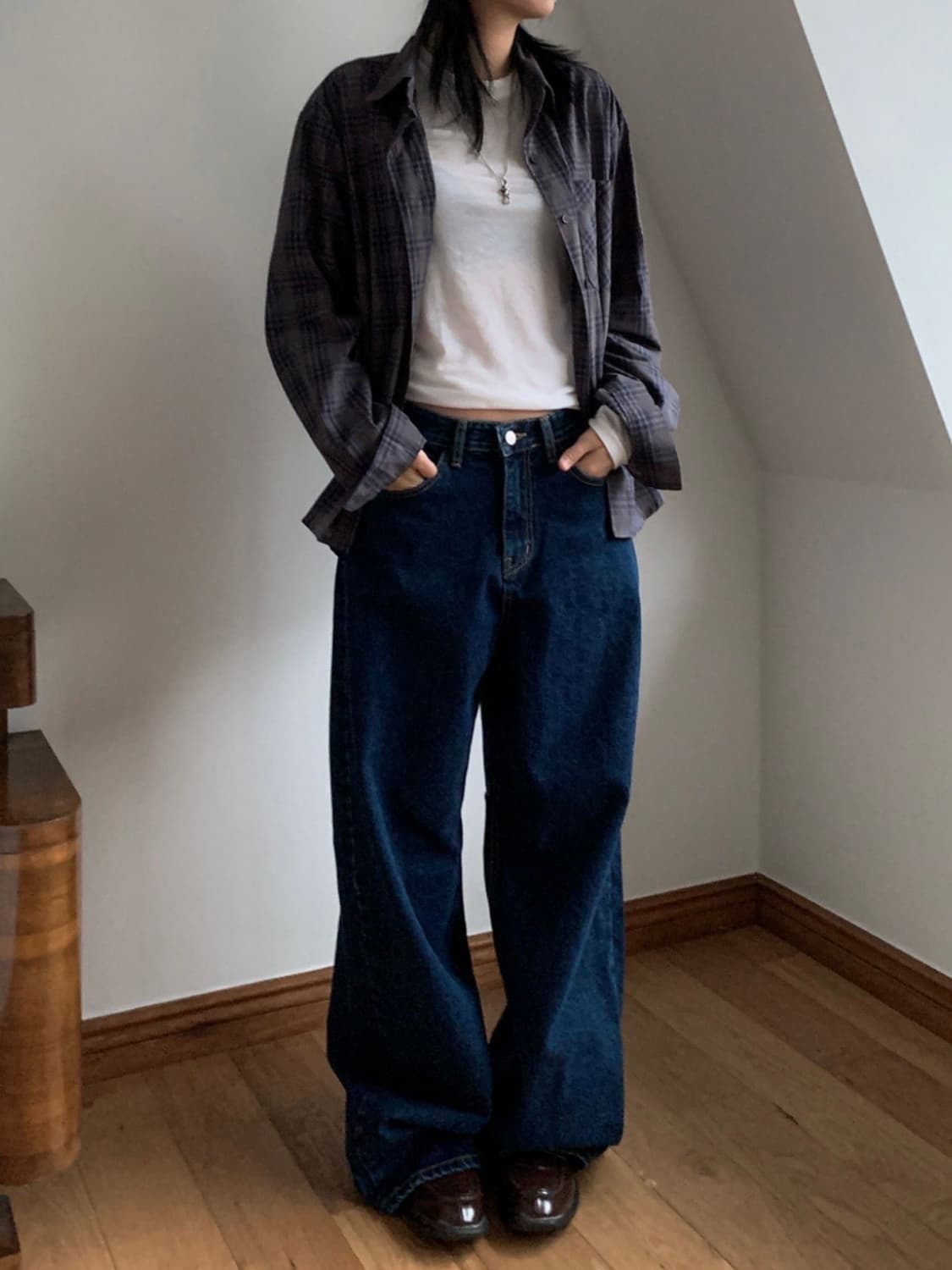 노어슨 와이드 데님 팬츠 상품이미지2