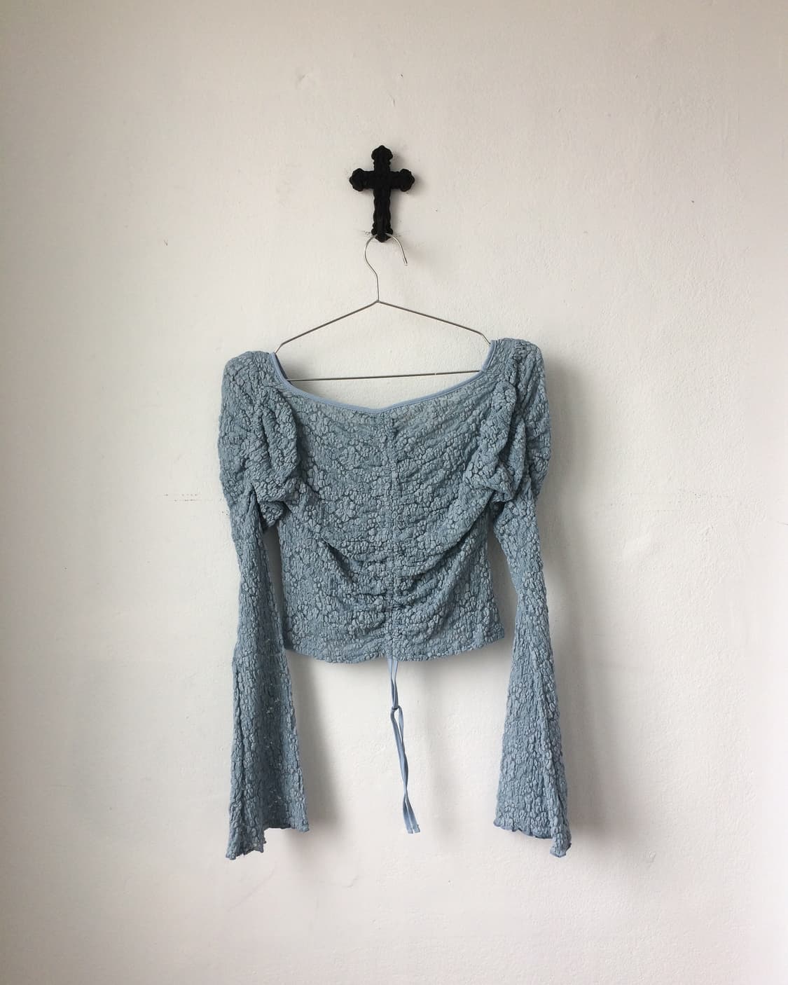Flower pattern mesh sleeve 상품이미지3