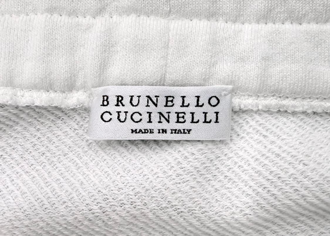 브루넬로쿠치넬리  화이트 스웻 팬츠 상품이미지8