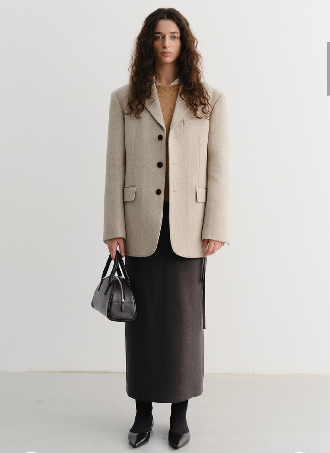 던스트 3버튼 캐시미어 자켓 상품이미지2