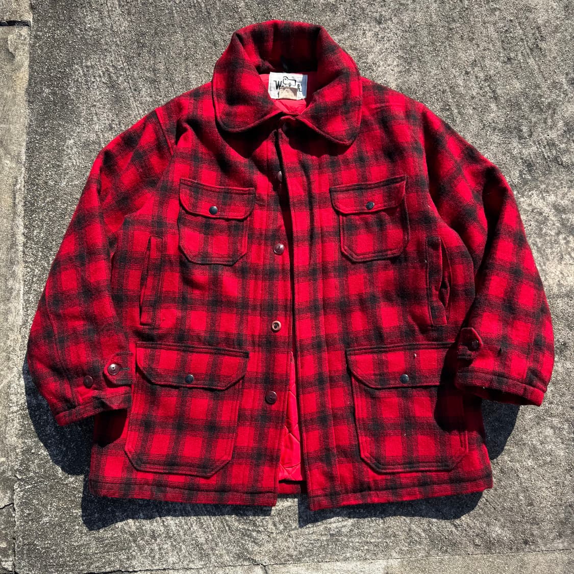 [XL] 70s Woolrich 울리치 맥키노 헌팅 울 자켓 상품이미지1