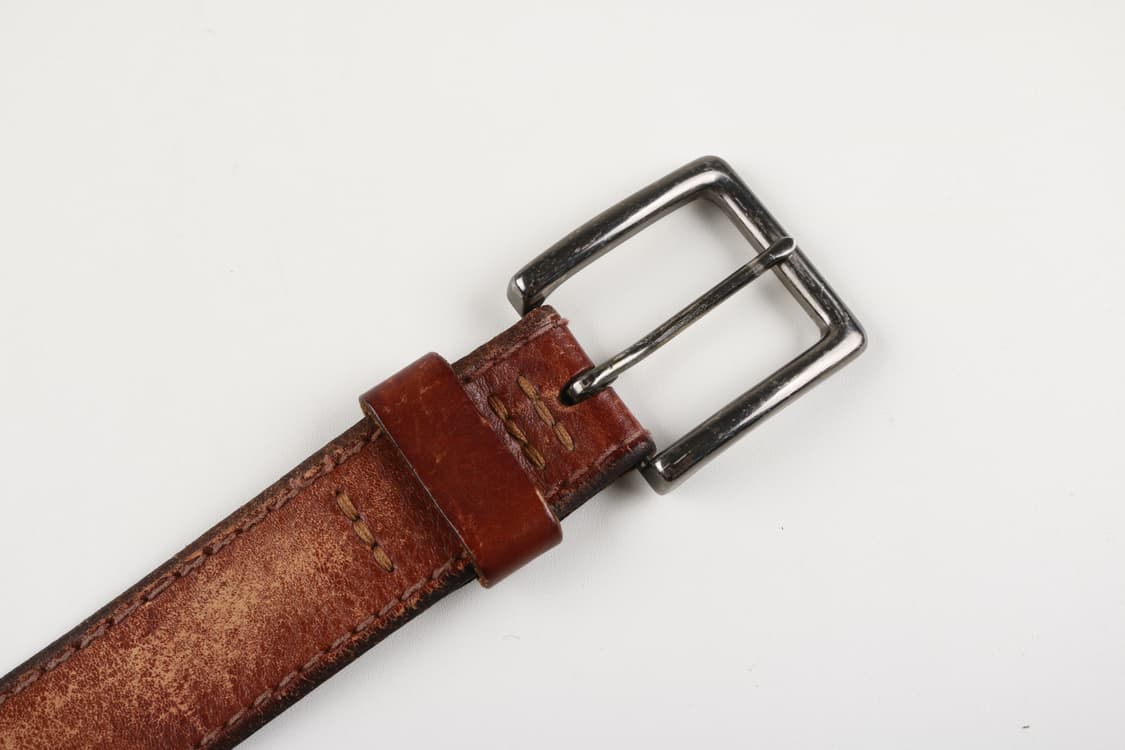 [32~38인치] 빈티지 소가죽 통가죽 벨트 상품이미지1