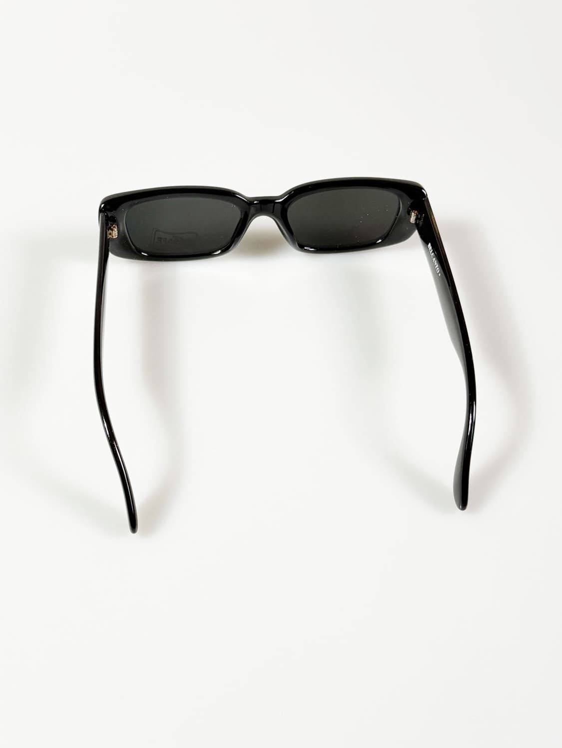 BELCANTO 블랙 볼드 스퀘어 프레임 빈티지 선글라스 상품이미지5