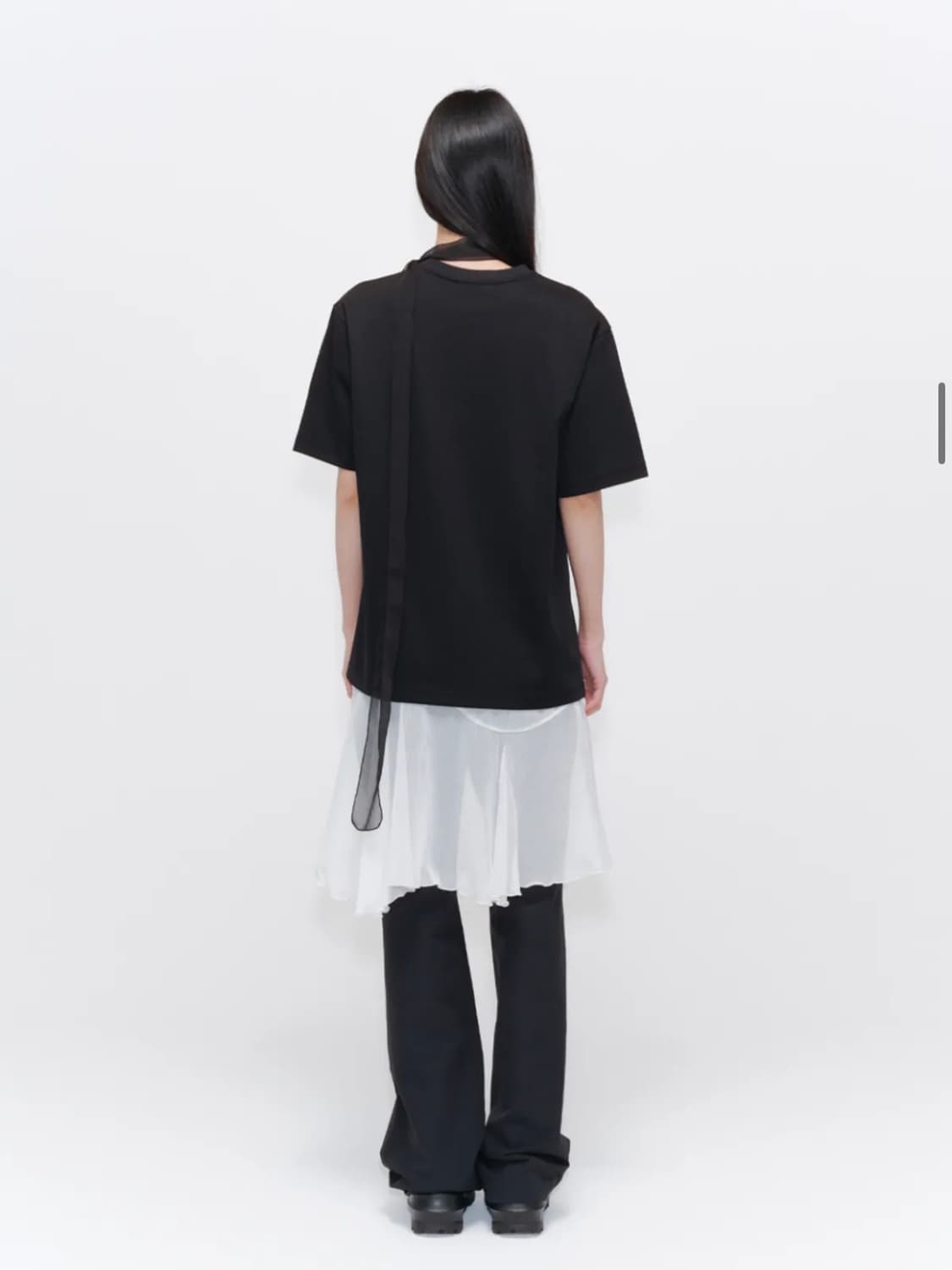 미세키서울 시어 레이어드 랩 스커트 상품이미지7