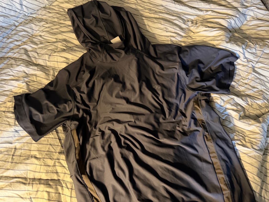 산산기어 후드 반팔티 블루 3 size 상품이미지1
