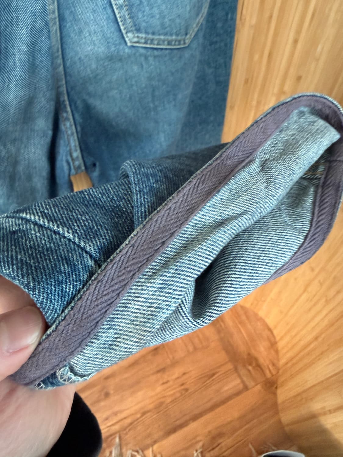 사카이 버클 벨트 플레어 부츠컷 데님 팬츠 사이즈 2 상품이미지4