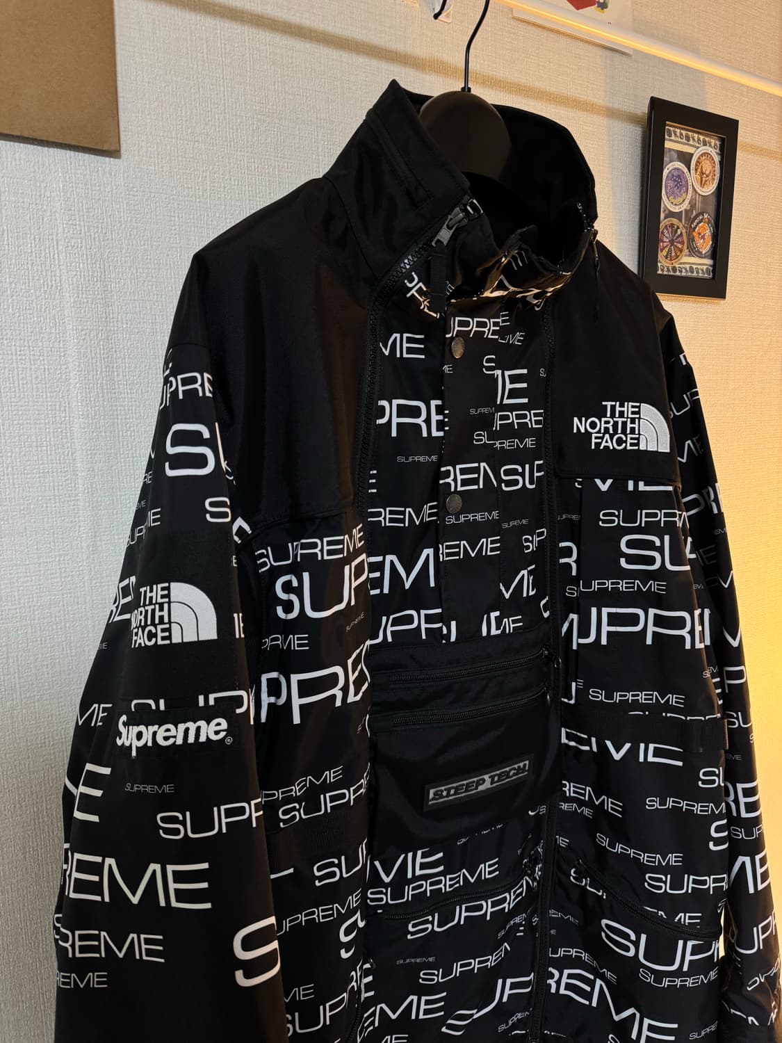 [XL] 슈프림 x 노스페이스 스팁 테크 아포지 자켓 블랙 - 21FW 상품이미지3