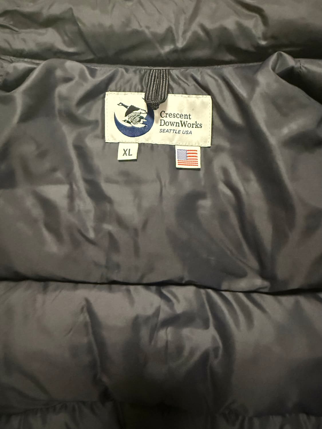 크레센트다운웍스 패딩 베스트 블랙XL 상품이미지5