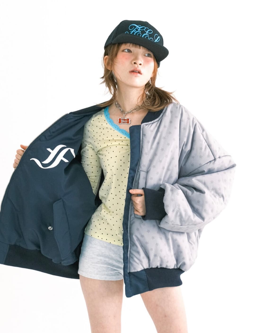 샵페어리 patch bomber padded jacket 봄버자켓 상품이미지2