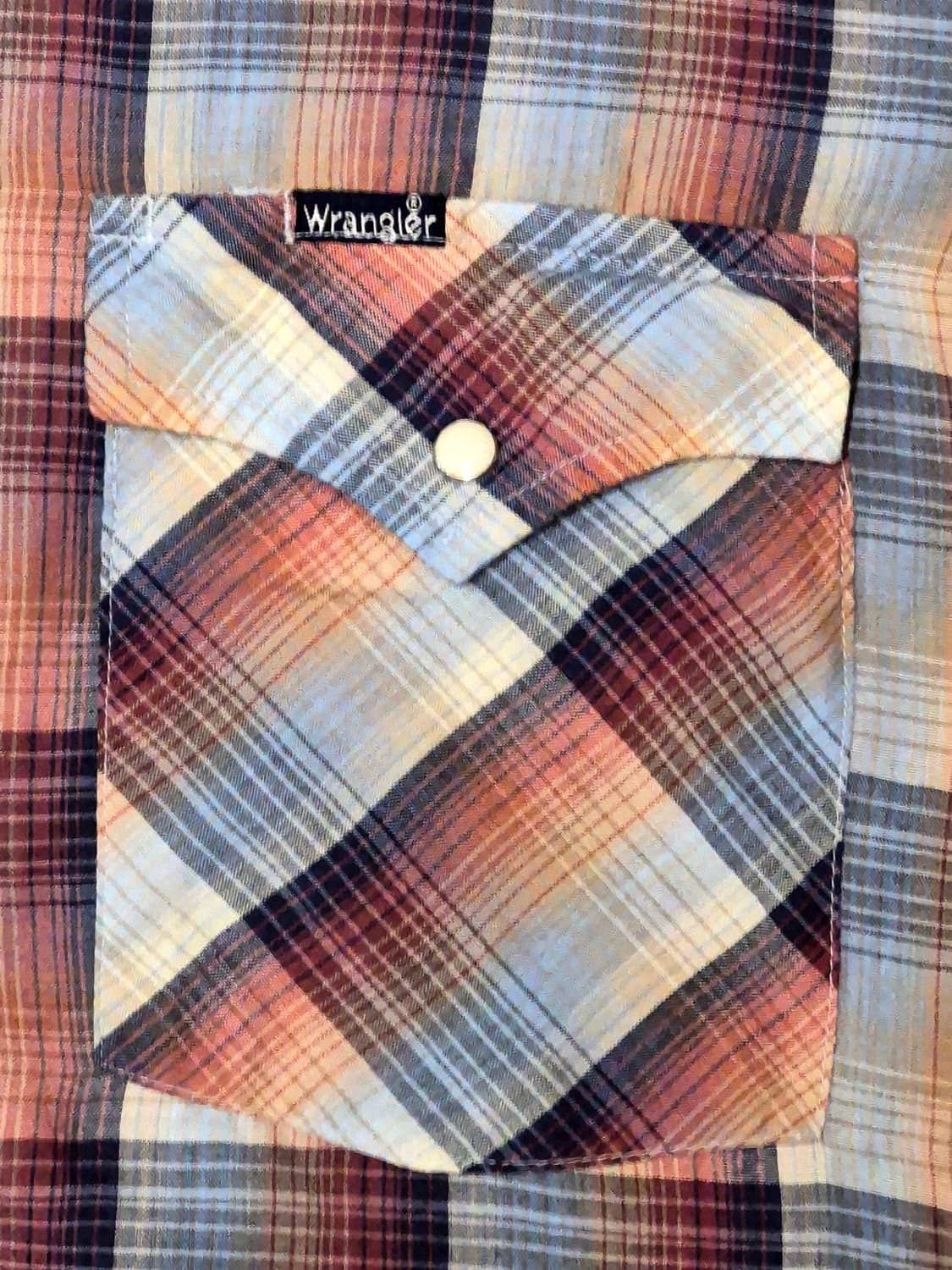 80s Wrangler Western Yoke Half Shirt (L) 상품이미지5