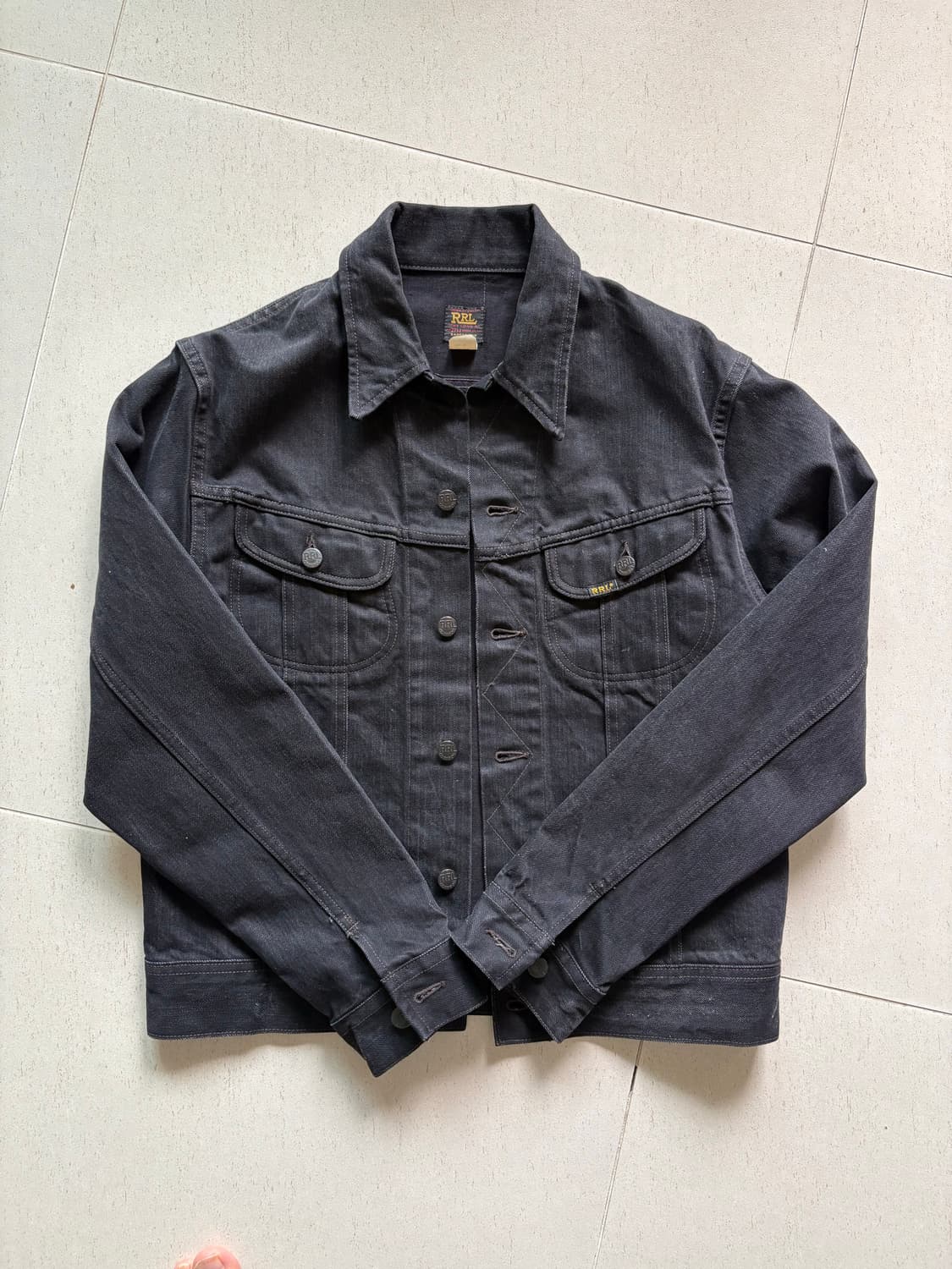 RRL lot271 블랙데님자켓 M 상품이미지1