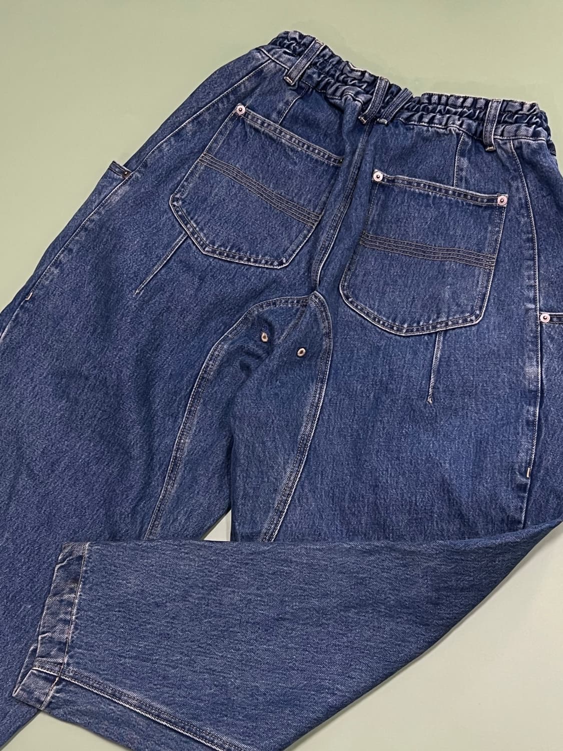 (46) 송지오옴므 투턱 캐롯 와이드 벌룬 데님 팬츠 상품이미지6