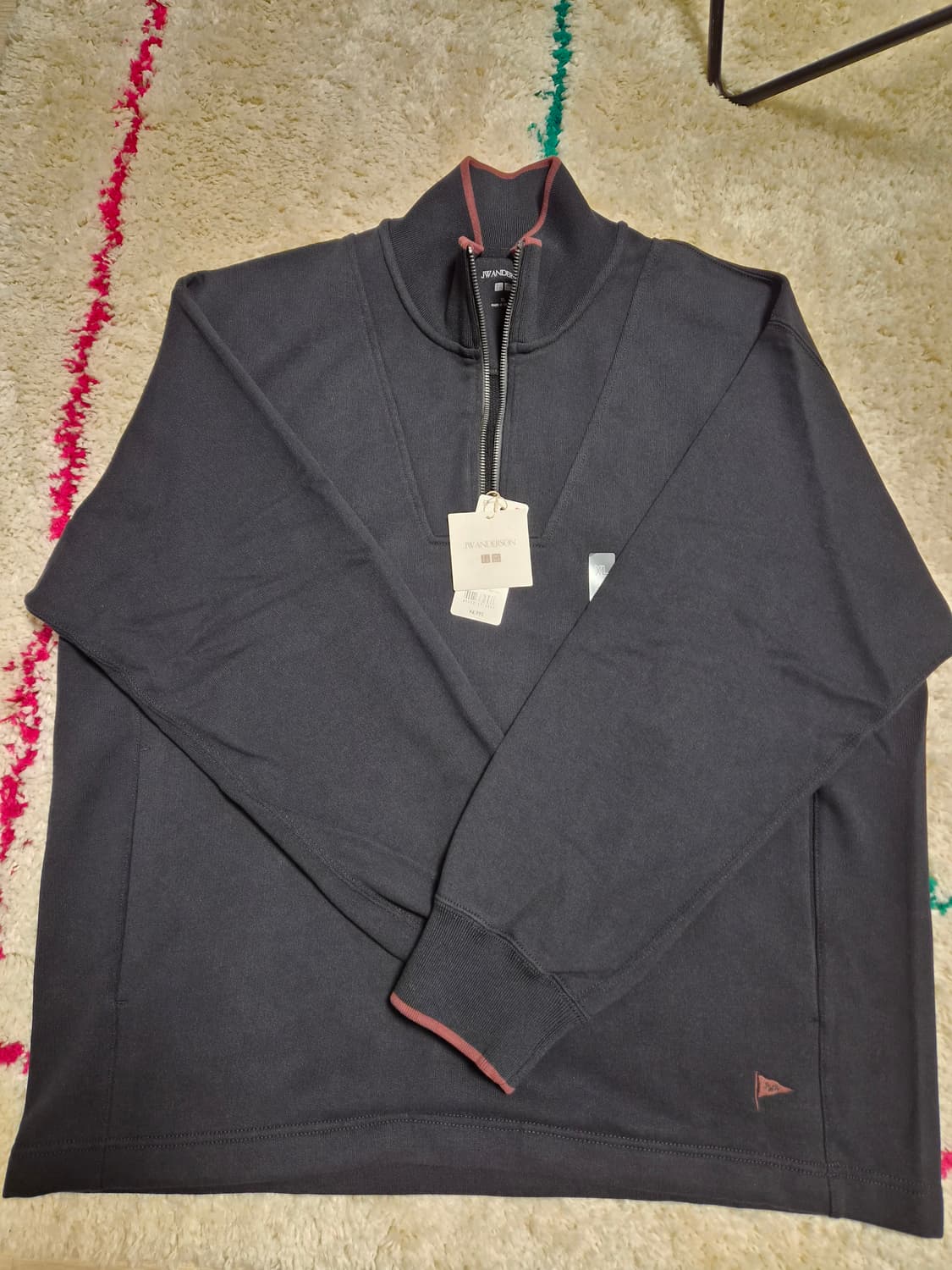 유니클로 jwa 하프집업 블랙 XL 새상품 상품이미지1