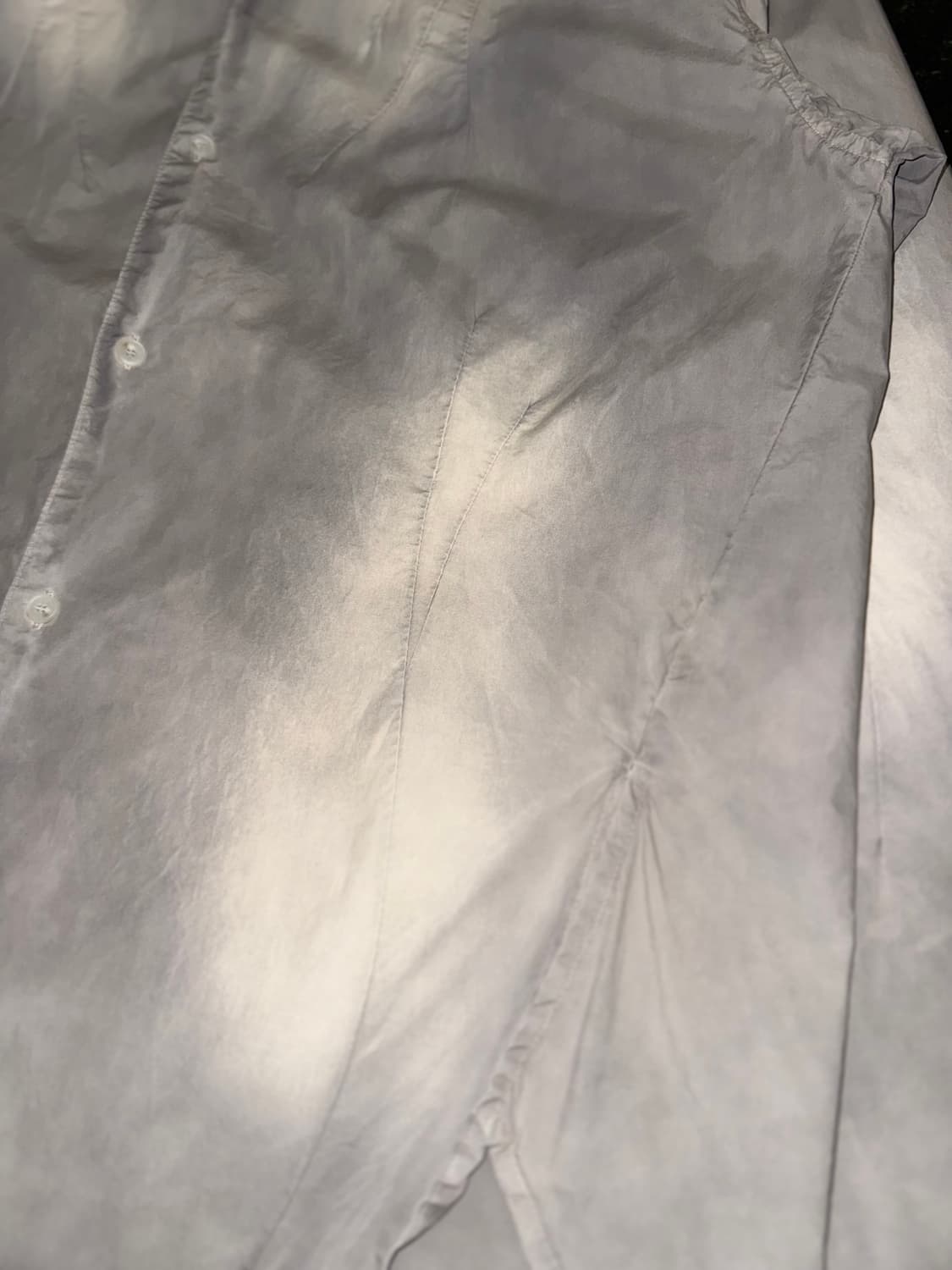 [XL] 코스트 퍼 킬로 블리치드 워싱 다트 셔츠 라이트 그레이 상품이미지4