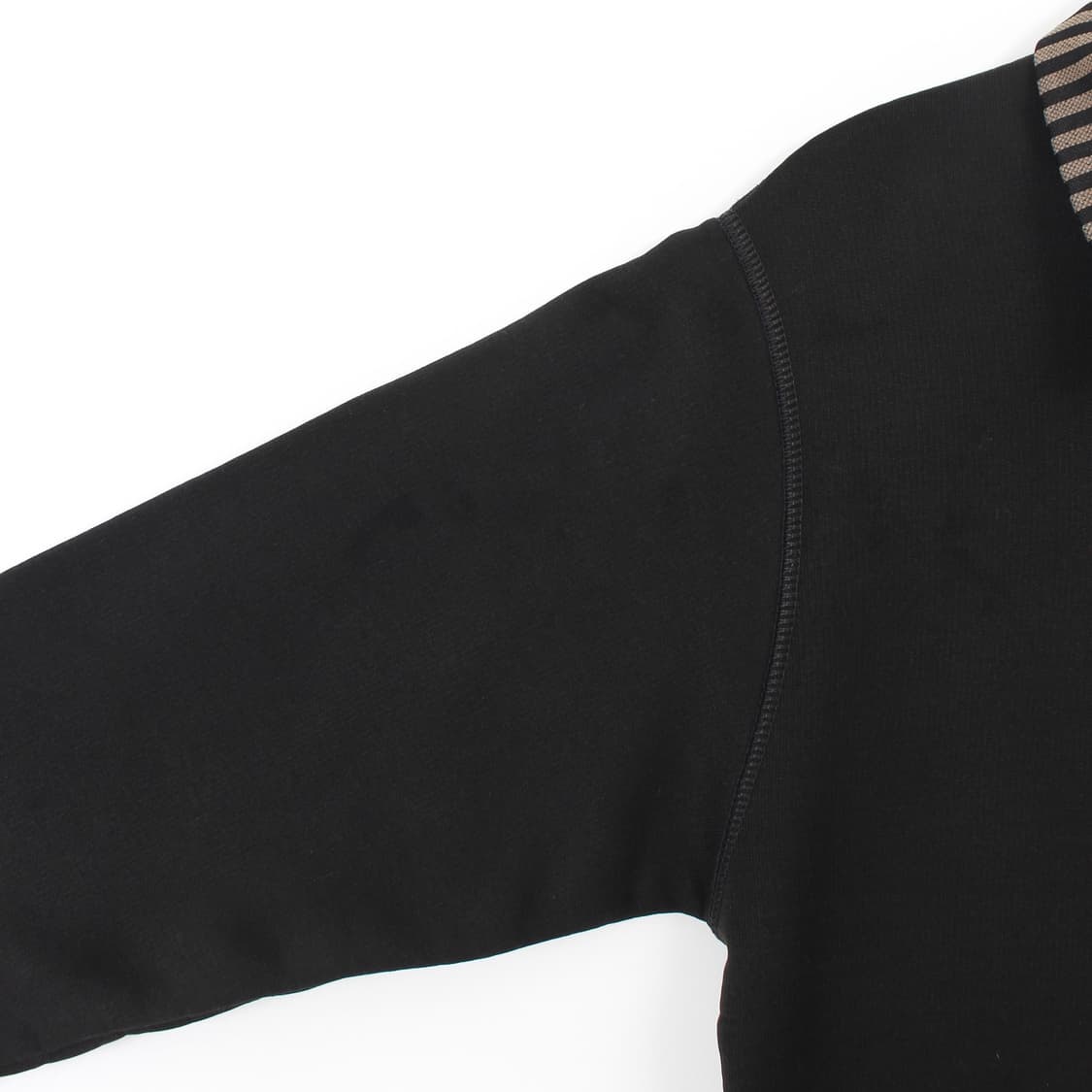 펜디 Fendi 빈티지 블랙 스트라이프 카라 반집업 맨투맨 스웻셔츠 상품이미지4