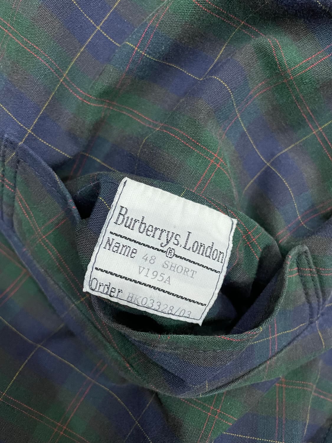 버버리 타탄 체크 블루종 헤링턴 자켓 48 상품이미지8