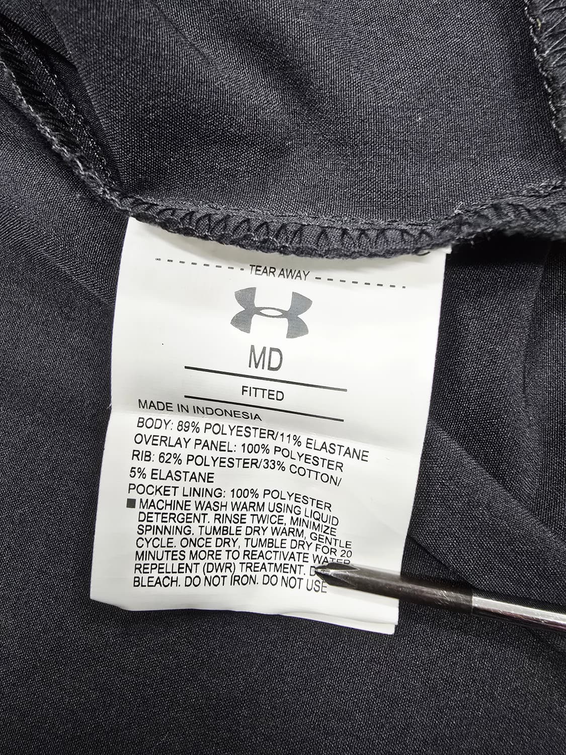 언더아머 블랙 바람막이 자켓 상품이미지9