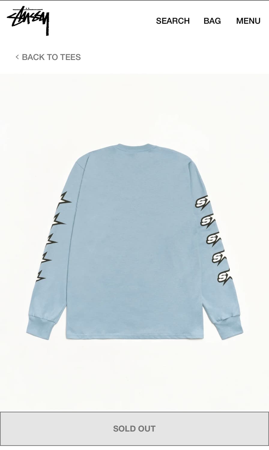 스투시 SPEEDWAY LS TEE 팝니다! 상품이미지2