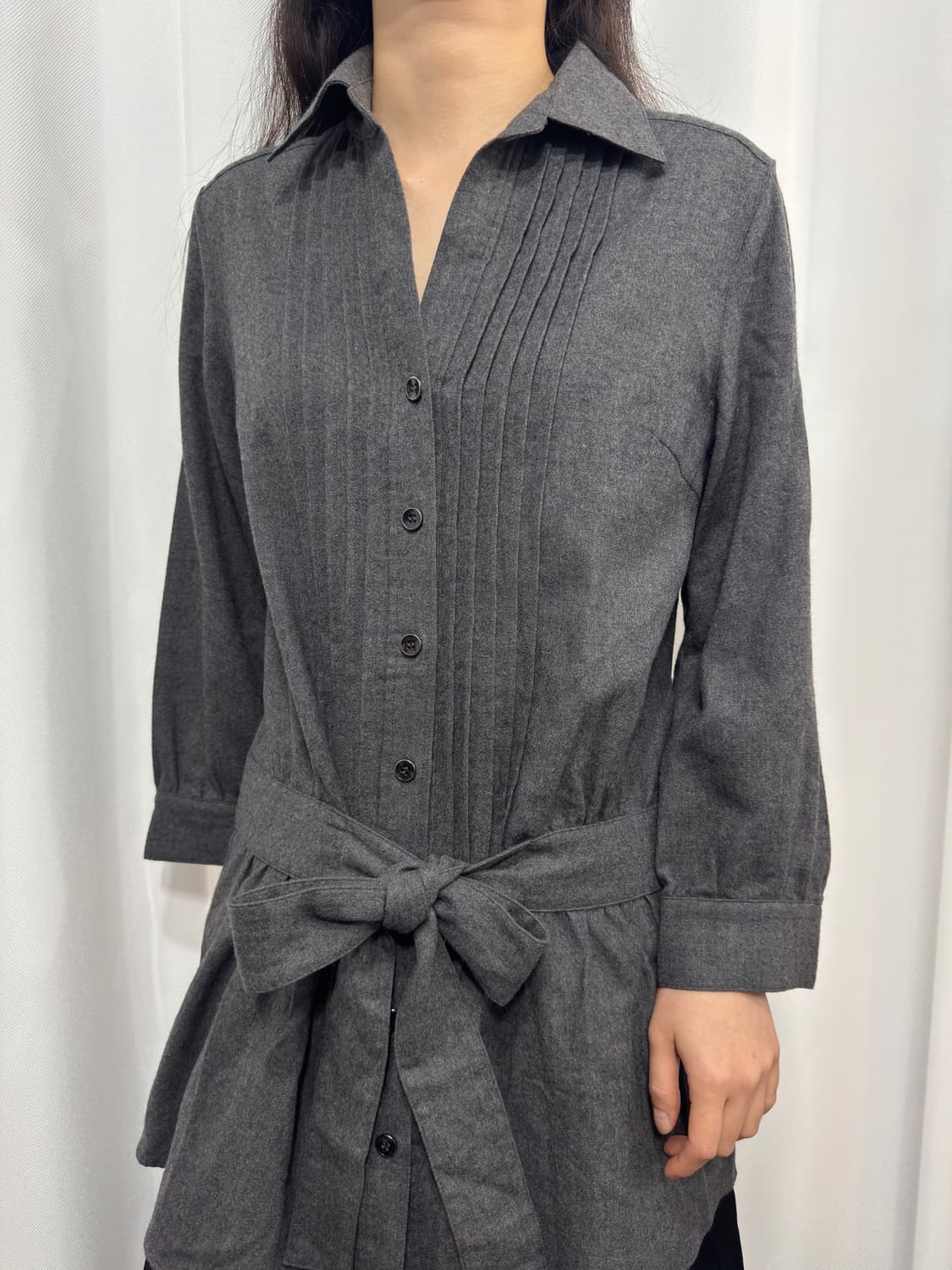 icb strap wool shirt 상품이미지4