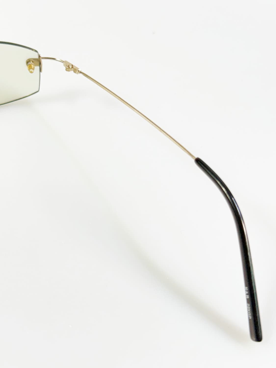R&B EYEWEAR 무테 스퀘어 골드 메탈 빈티지 틴트 안경 상품이미지6