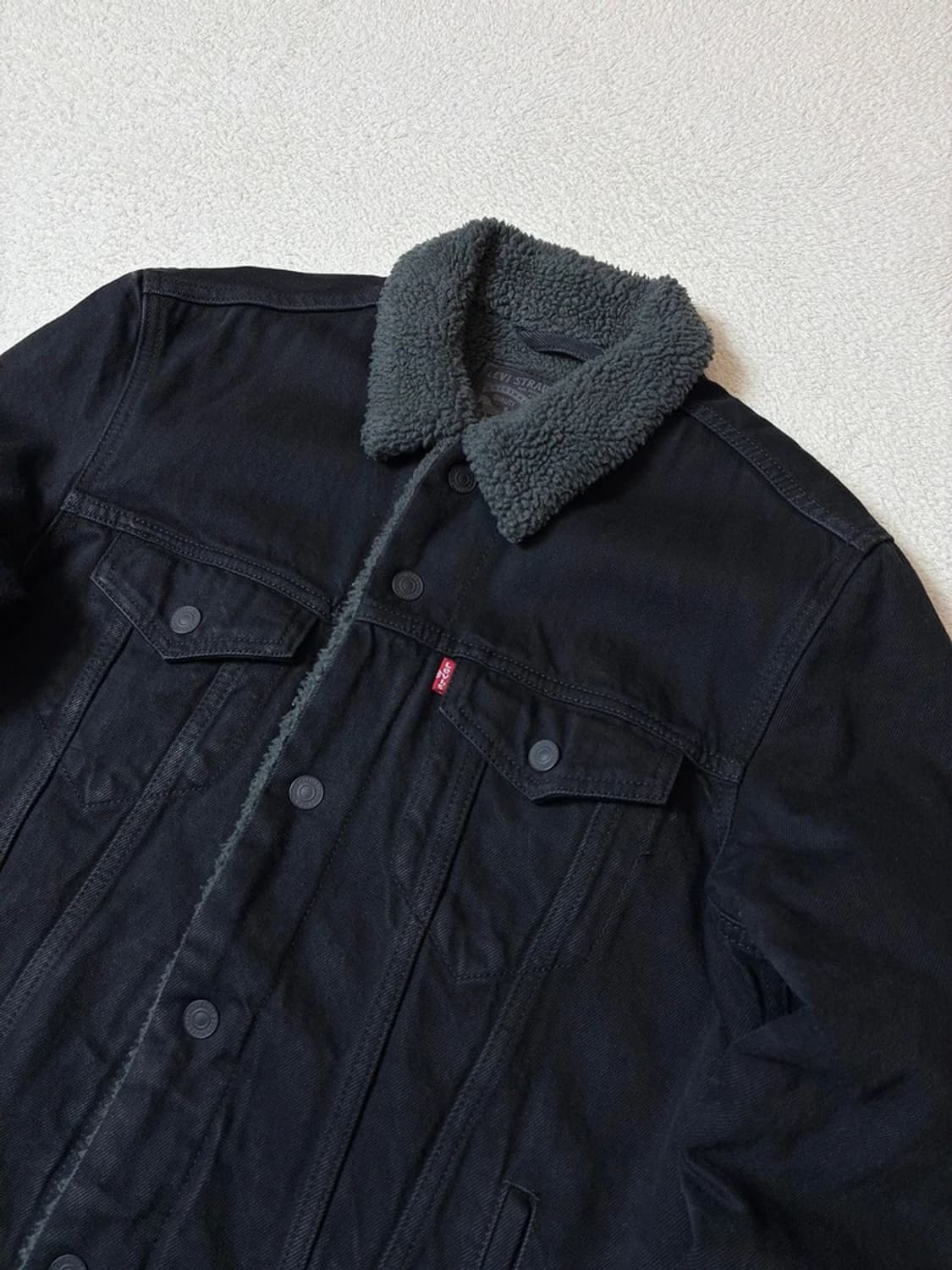 리바이스 00's 양털 워시드 데님 트러커 자켓 PN7934 상품이미지2