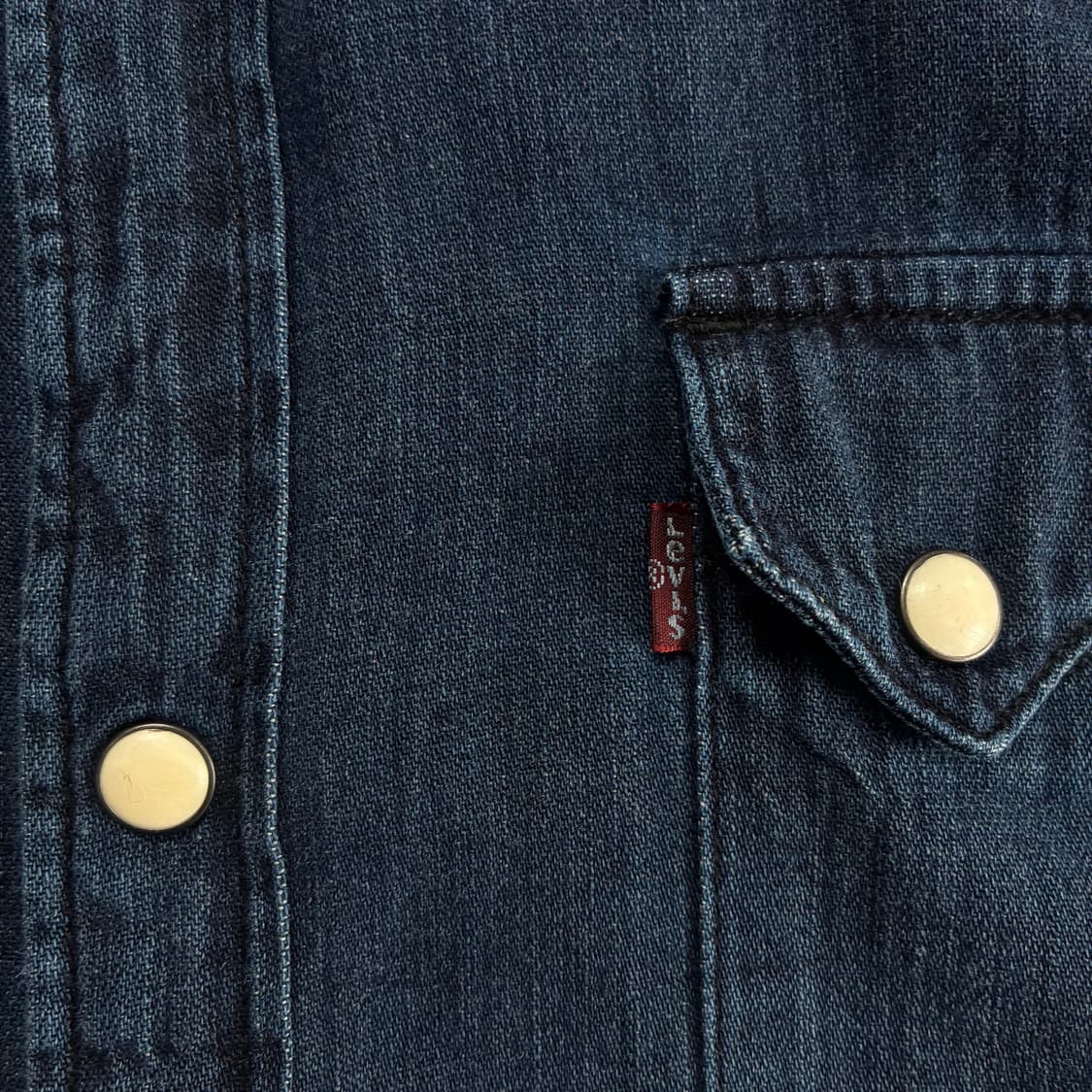 Levi's  리바이스 진청 데님 웨스턴 셔츠  상품이미지4