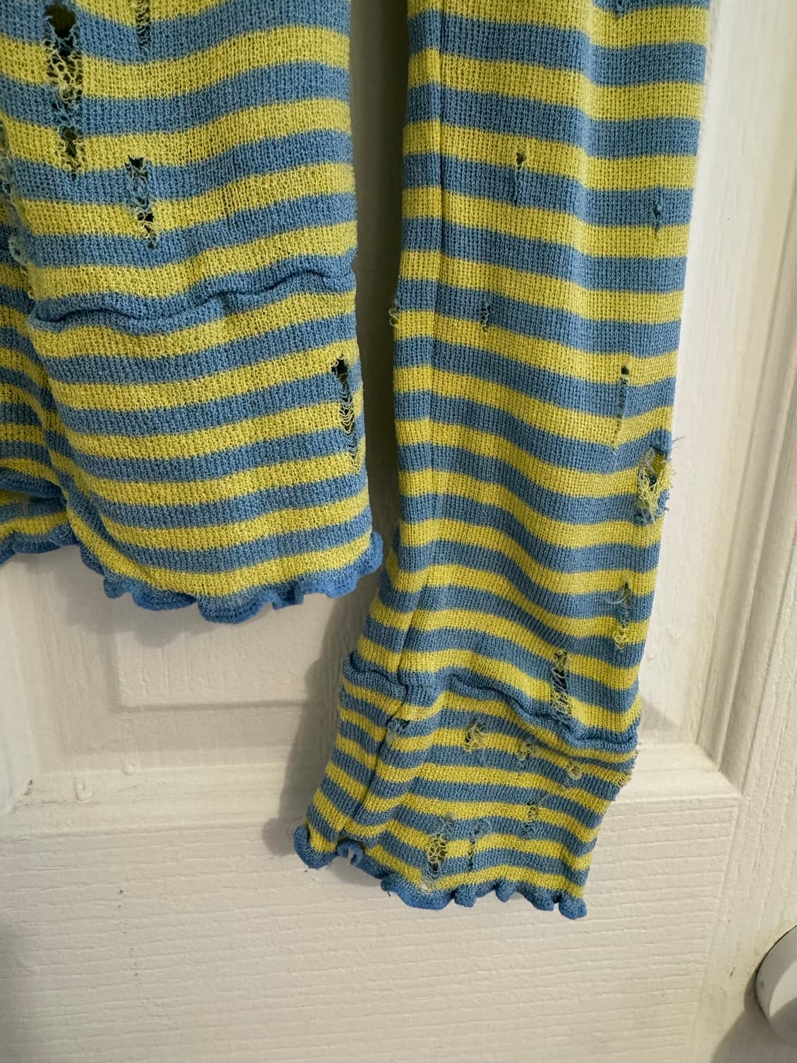 tricot comme des garcons distressed Top 상품이미지3