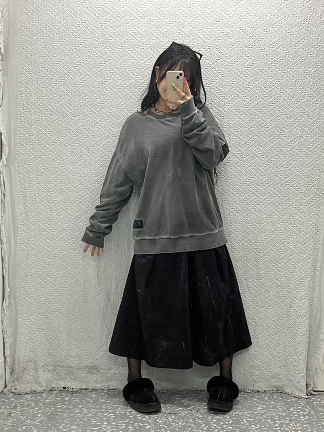 스타터 올드스쿨 빈티지 피그먼트 맨투맨 스웻셔츠 L C06655 상품이미지1