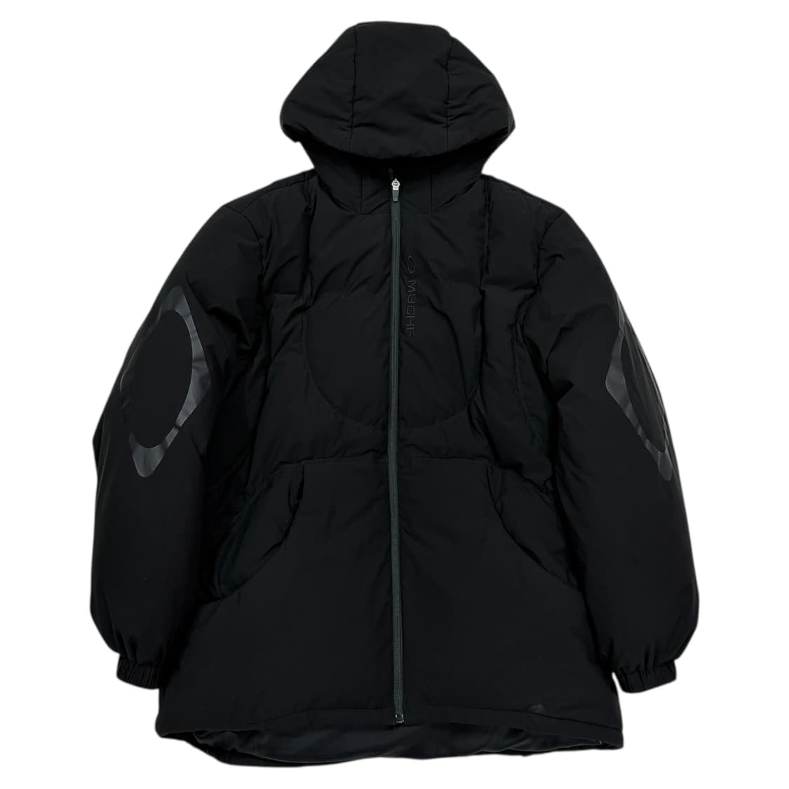 미스치프 롬버스 후디드 다운 패딩 자켓 블랙 M 상품이미지1