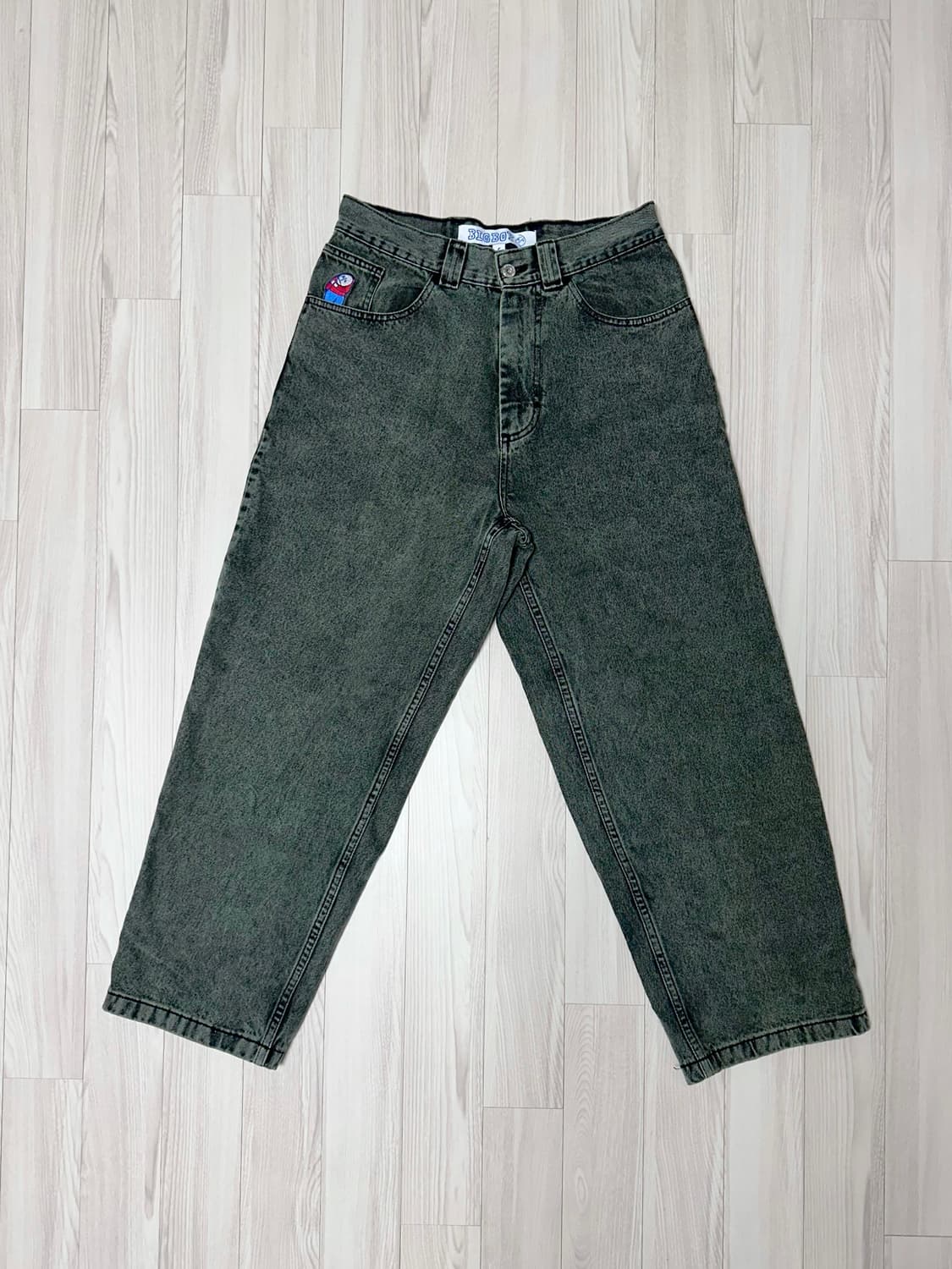 폴라스케이트 빅 보이 팬츠 민트 블랙 구버전 S 상품이미지2