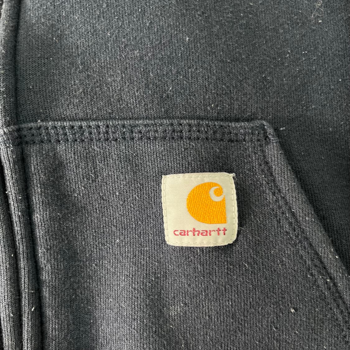 100 칼하트 네이비 후드집업 상품이미지3