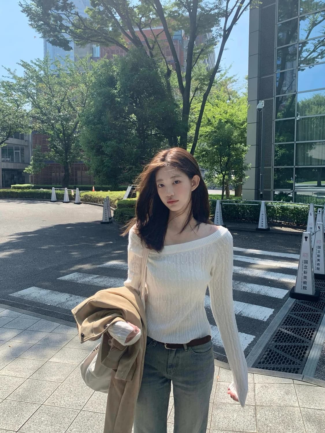 제니오 니트 오프숄더 상품이미지1